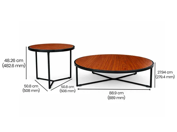 Erica Engineered Wood Nested Table